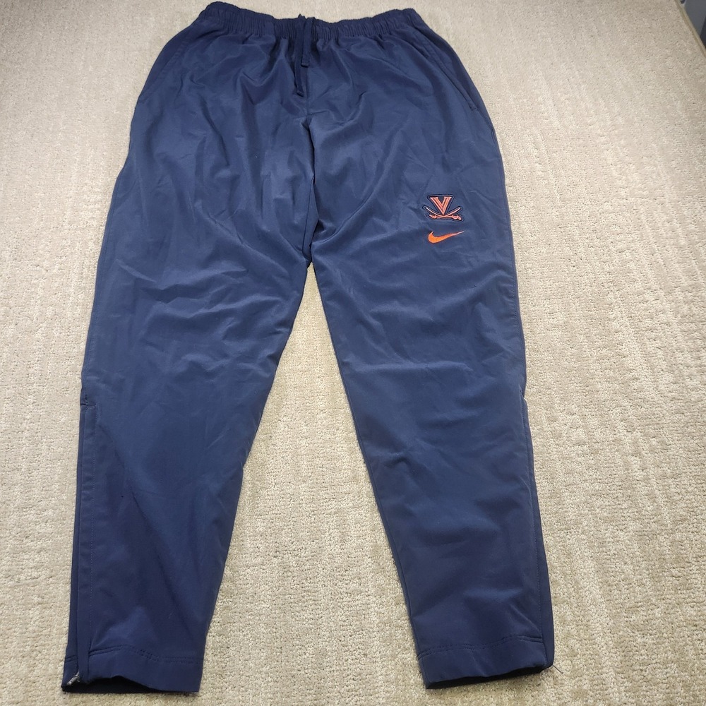 Virginia Cavaliers UVA Pants Men Medium Nike Team Issue Nike Woven Tapered Blue